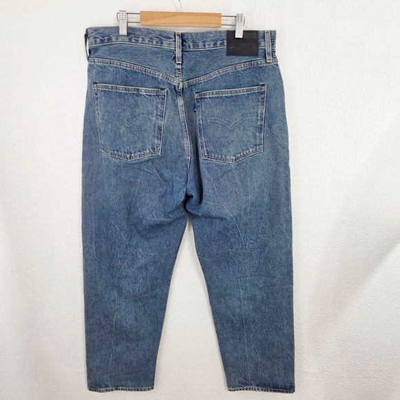 Levi's Column Jean coastal blue dark wash straight leg women's size 31 / 27 - Picture 4 of 9